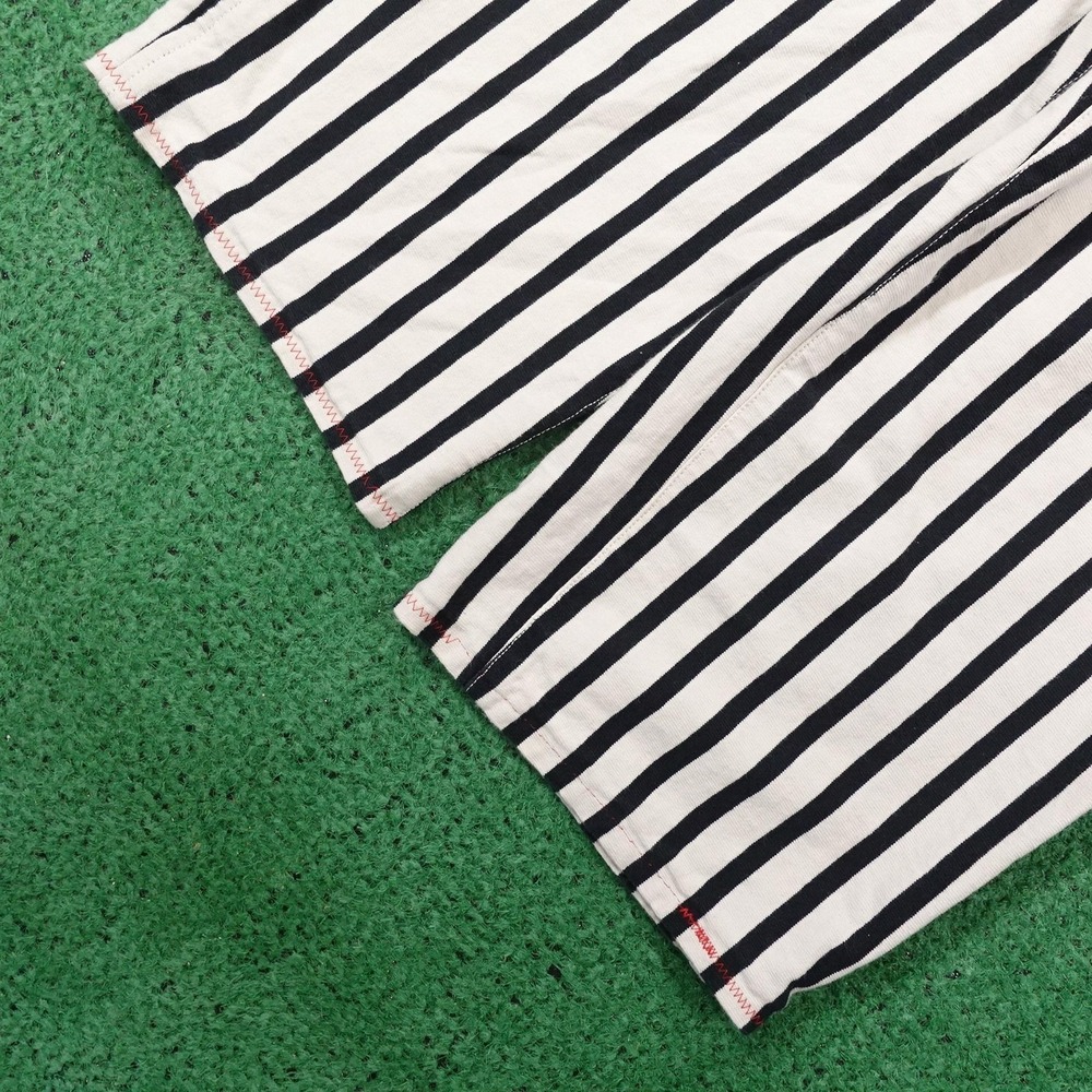 Polo Ralph Lauren Pants Womens 10 White Striped Capri Nautical Pockets 32x23 - Picture 4 of 9